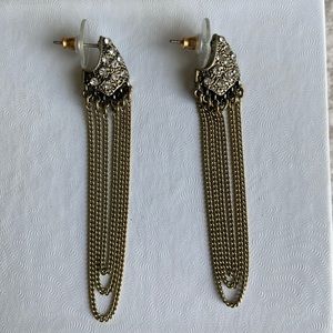 Sam Edelman Metal Chain Post Earrings Gold